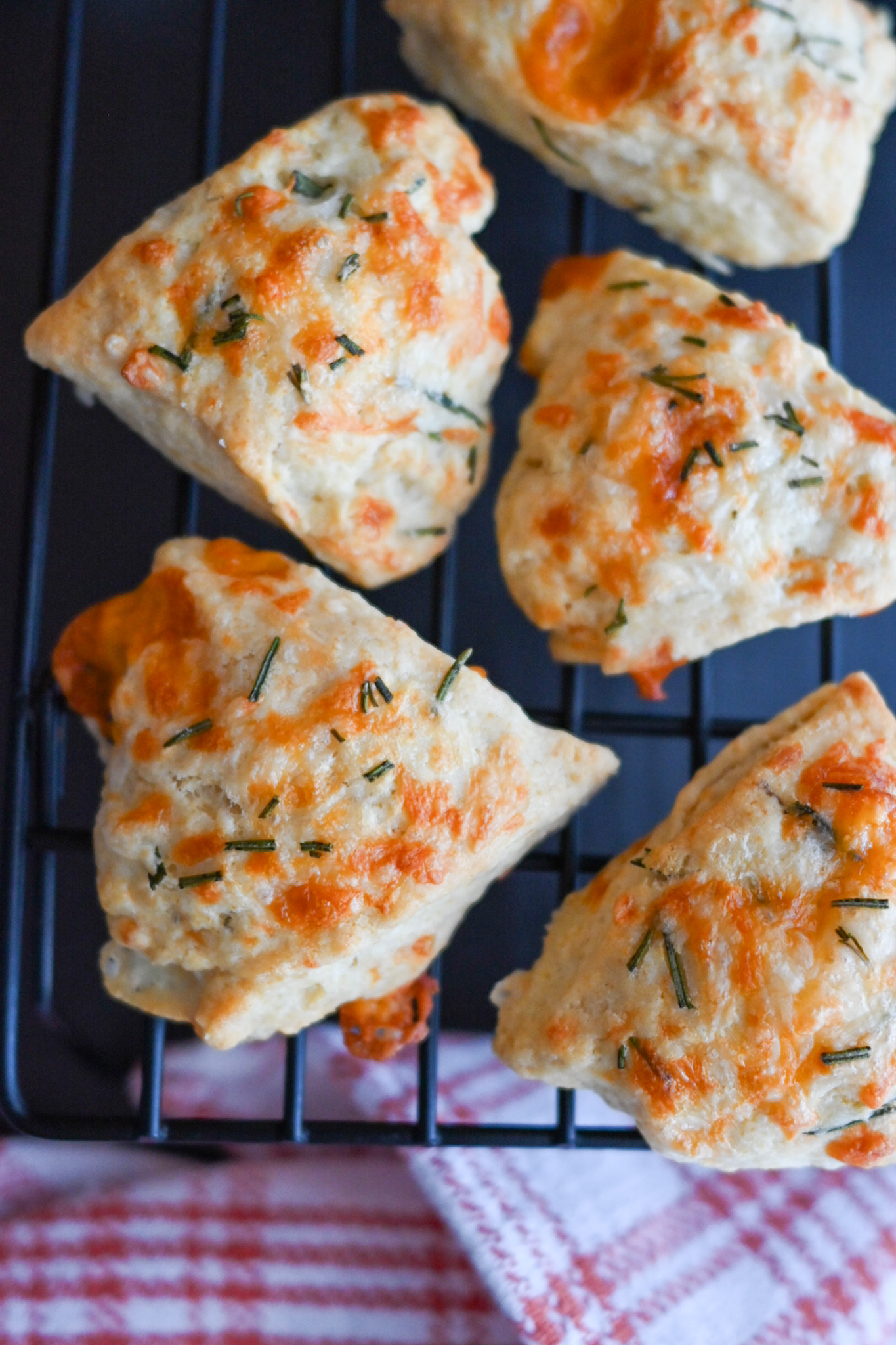 Rosemary, Gruyère, and Cheddar Scones